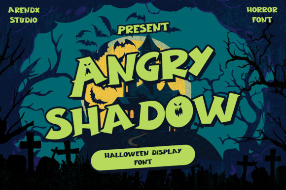 Angry Shadow: A Bold Display Font for Editorial Design