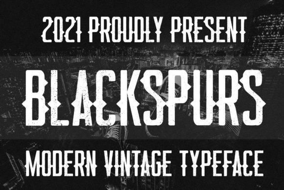 Blackspurs: A Bold Display Font for Creative Makers
