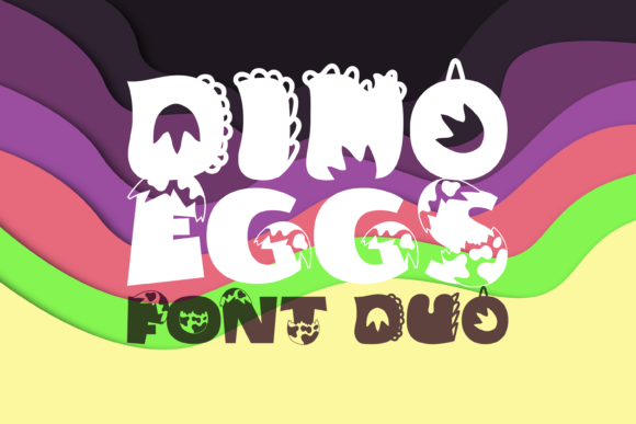 Dino Eggs Duo Font for Eye-Catching Campaigns