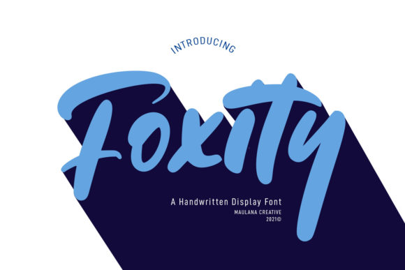 Foxity: A Playful Font for Handmade Creations