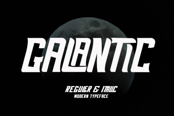 Galantic: A Bold Display Font for Digital Branding