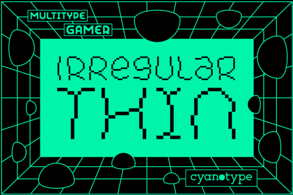Gamer Irregular Thin: A Pixelated Font for Bold Branding