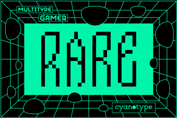 Gamer Rare: A Pixelated Display Font for Bold Editorial Design
