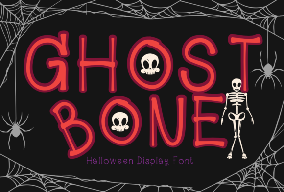 Ghost Bone Font for Spooky Seasonal Design