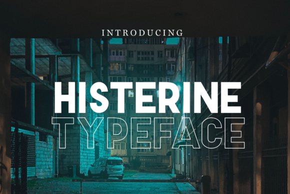 Histerine: A Bold Display Font for Creative Branding