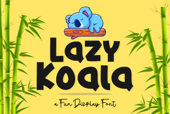Lazy Koala: A Display Font for Playful Branding