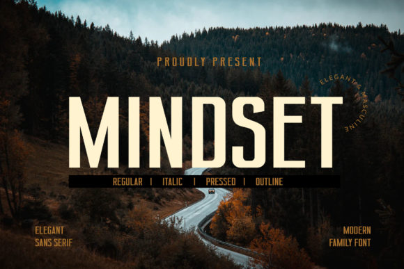 Mindset: A Bold Display Font for Editorial Elegance