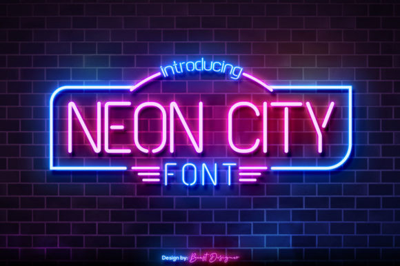Neon City: A Nostalgic Display Font for Web Design