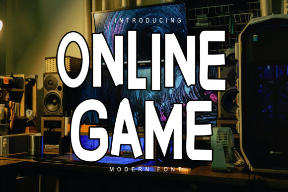 Online Game Font for Business Branding