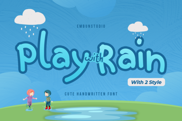 Play with Rain Font for Handmade Creations