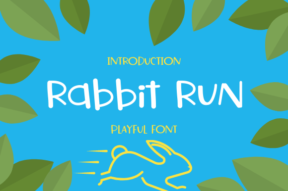 Rabbit Run: A Playful Font for Editorial Design