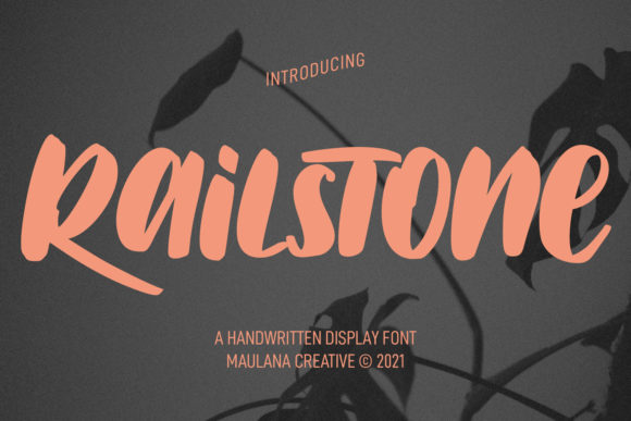 Railstone: A Joyful Display Font for Creative Makers