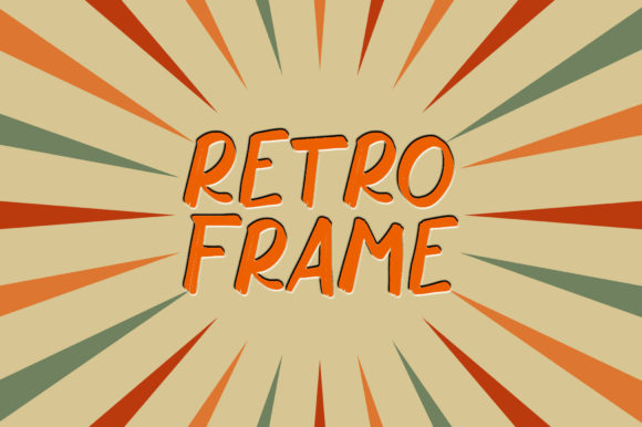 Retro Frame Font for Bold Visual Storytelling