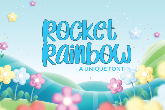Rocket Rainbow: A Charming Display Font for Creative Makers