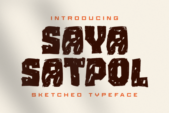 Saya Satpol: A Bold Display Font for Authentic Branding