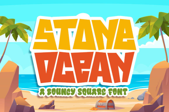 Stone Ocean: A Playful Display Font for Web Projects