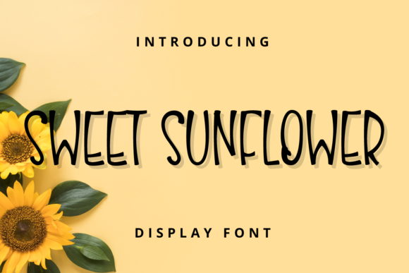 Sweet Sunflower: A Playful Display Font for Web Design