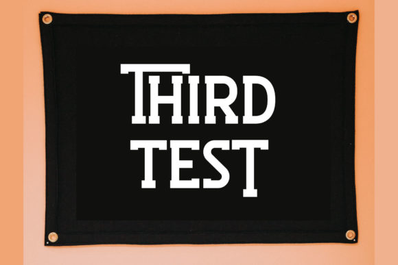 Third Test Font for Bold Digital Campaigns