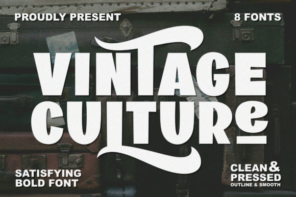 Vintage Culture: A Bold Display Font for Web Design